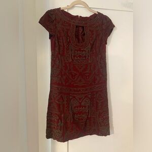 NANETTE LEPORE BEADED MINI DRESS SIZE 2